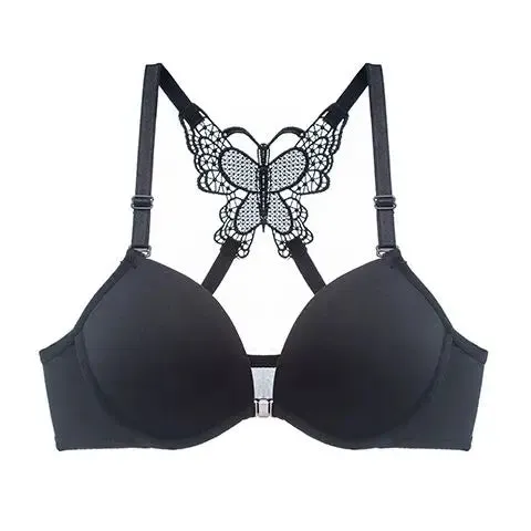 Stylish Front-Close Butterfly Push-Up Bra