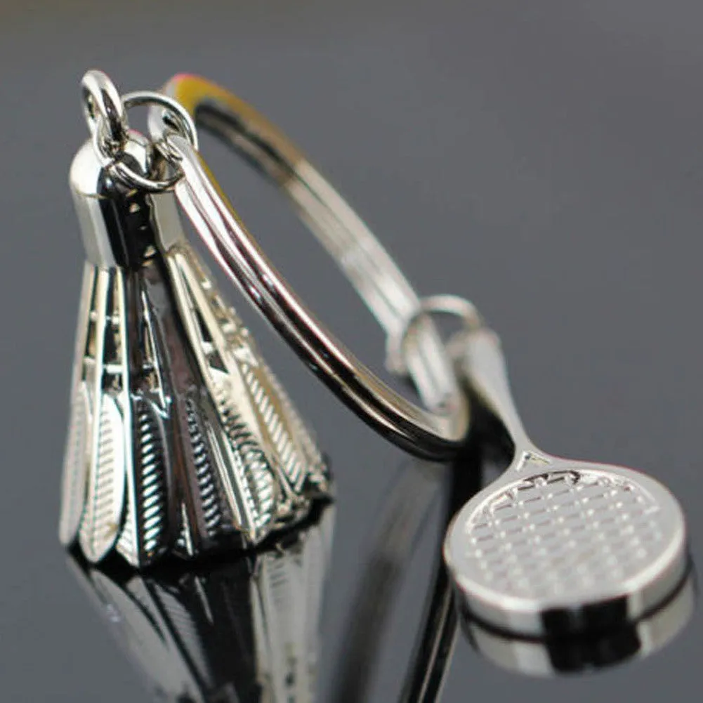 Stylish Metal Badminton Keychain Premium With Box