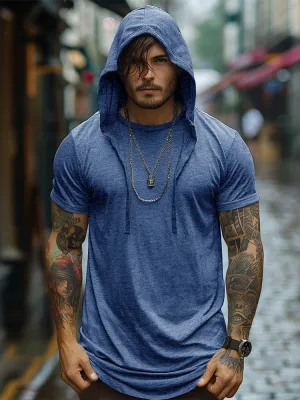 Stylish Stretchy Hooded T-Shirt