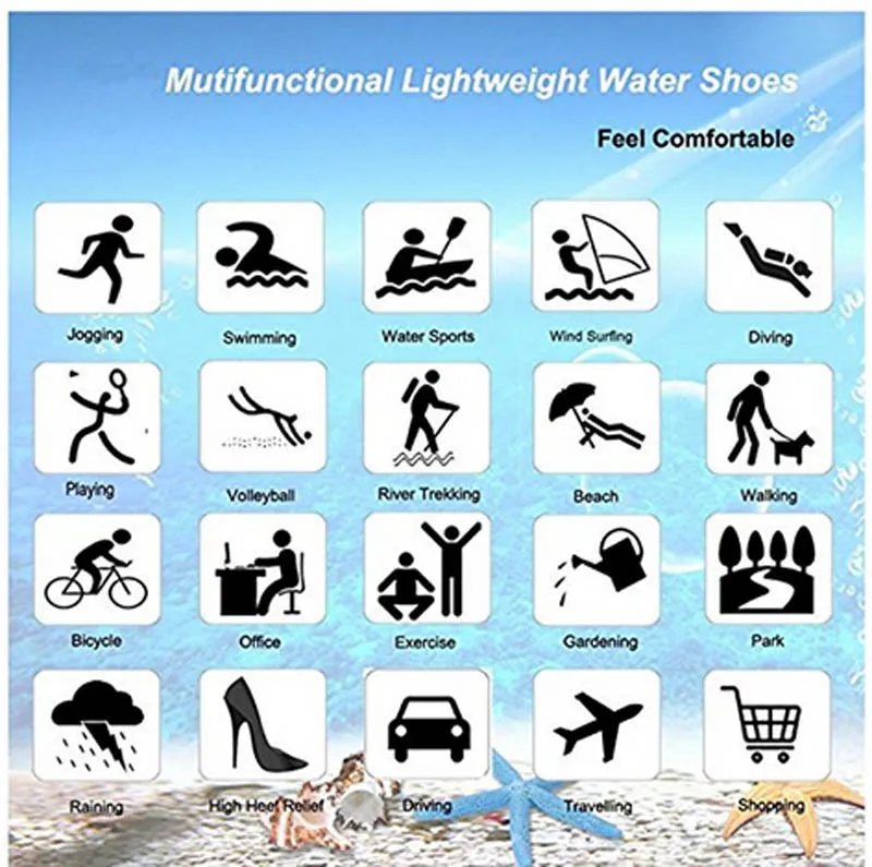 Unisex Water Shoes for Swim Beach Garden #Yellow