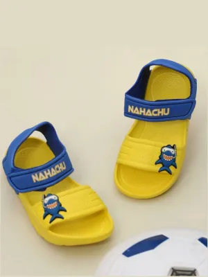 Yellow Shark Adventure Sandals - Playful & Durable Design