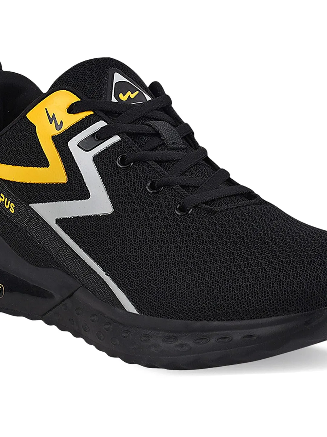 ZINC Black Men's Running Shoes